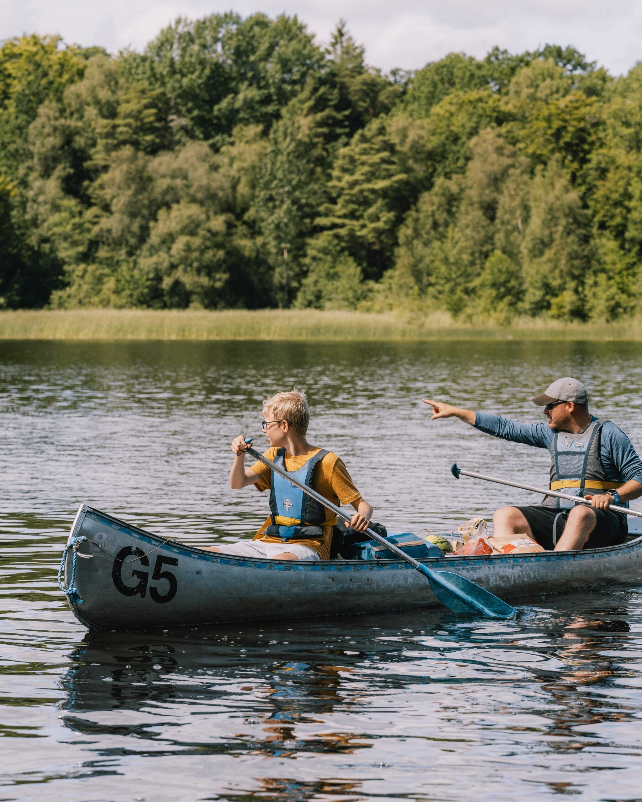 canoe famille suède