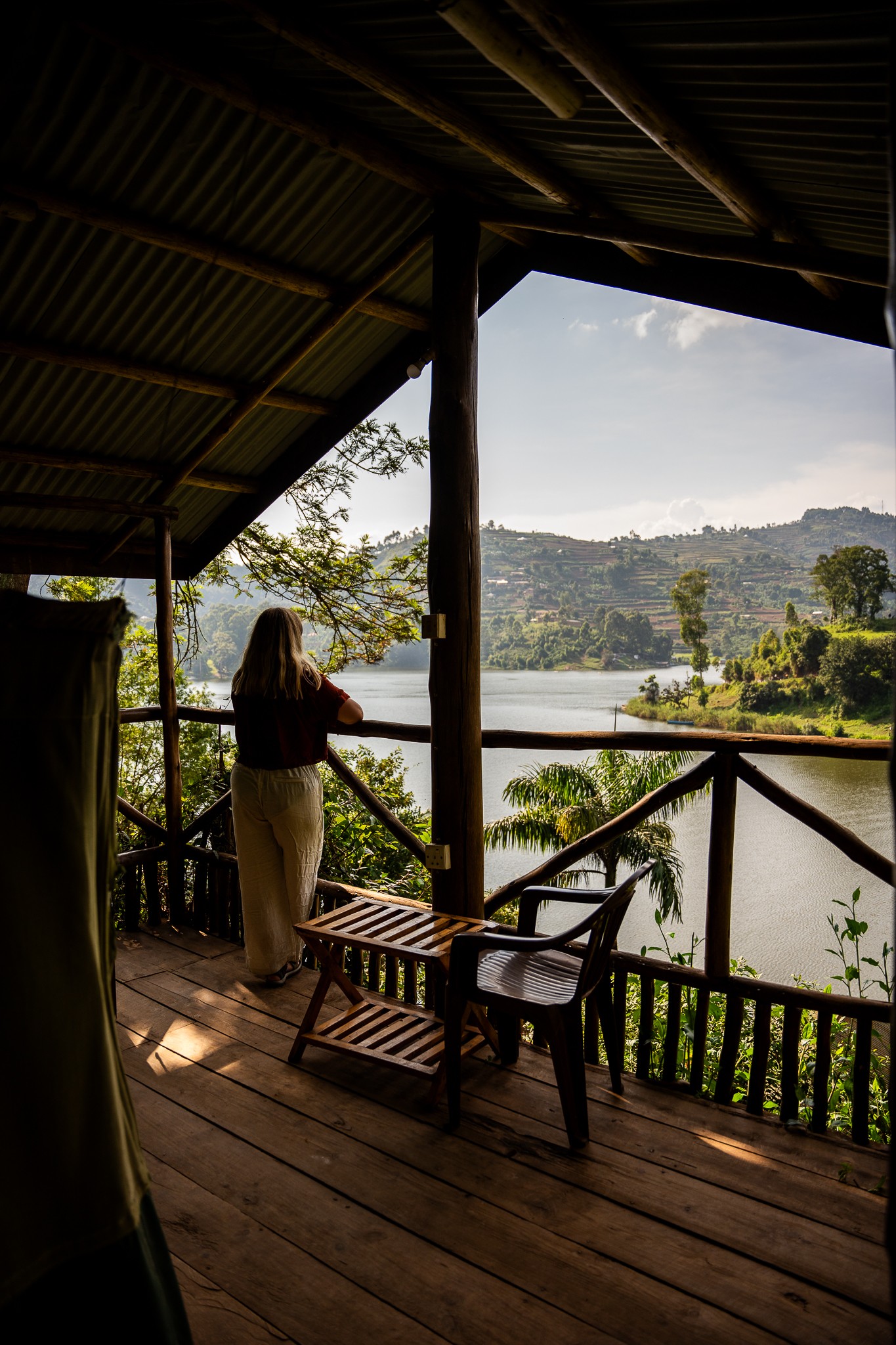 lodge vue sur fleuve ouganda